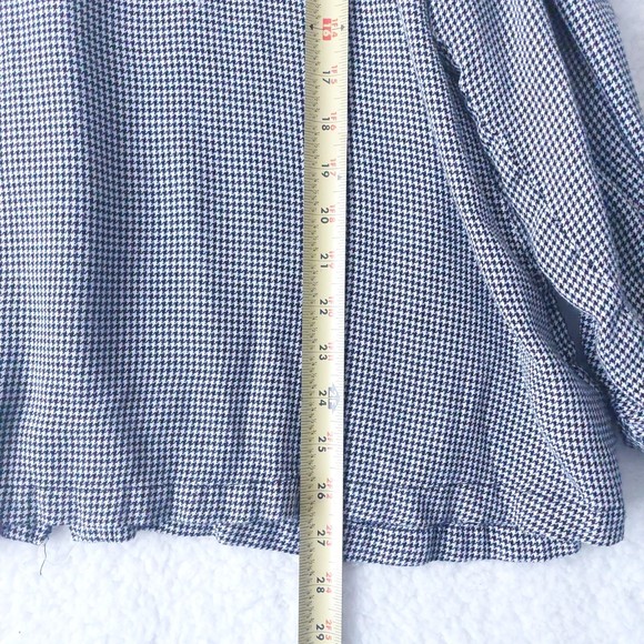 Jane and Delancey Black & White Houndstooth Long Sleeve Top Women's Sz 2X - Picture 12 of 15
